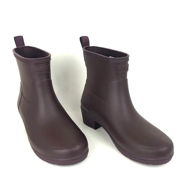 Hunter Shoes Hunter Original Refined Low Heel Ankle Biker Rain